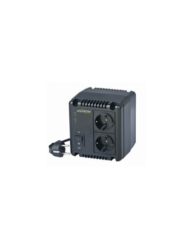 EnerGenie EG-AVR-1001 regulador de voltaje 2 salidas AC 140 - 270 V Negro