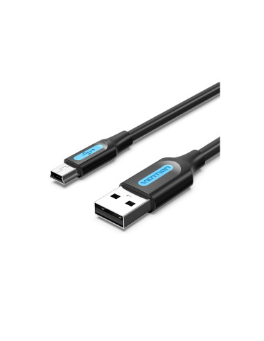 Vention Cable USB 2.0 COMBI/ USB Macho - MiniUSB Macho/ 3m/ Negro