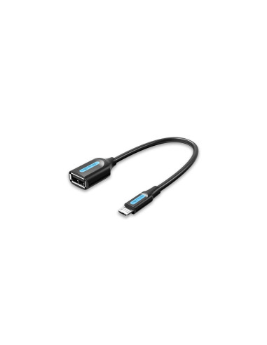 Vention Cable USB 2.0 CCUBB/ MicroUSB Macho - USB Hembra/ 480Mbps/ 15cm/ Negro