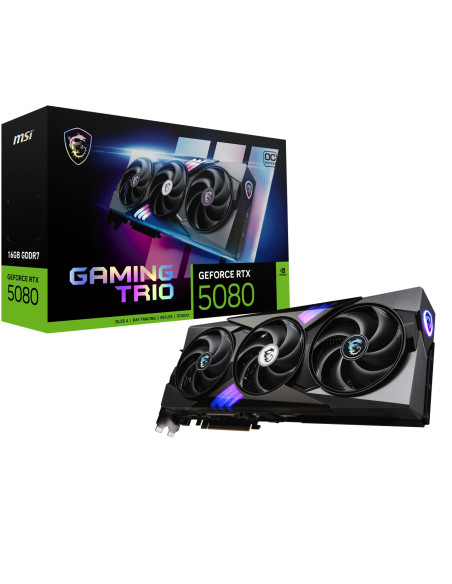 MSI GAMING GEFORCE RTX 5080 16G TRIO OC tarjeta gráfica NVIDIA 16 GB