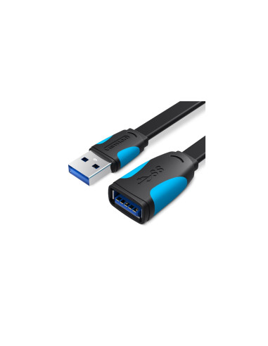 Vention Cable Alargador USB 3.0 VAS-A13-B200/ USB Macho - USB Hembra/ 2m/ Negro y Azul