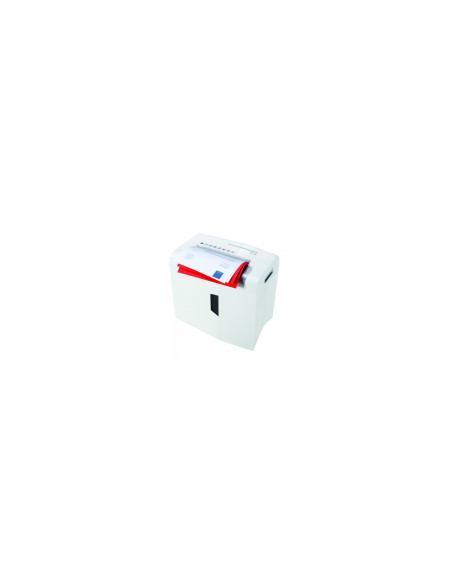 HSM S10 triturador de papel Corte en tiras 58 dB 22 cm Plata, Blanco