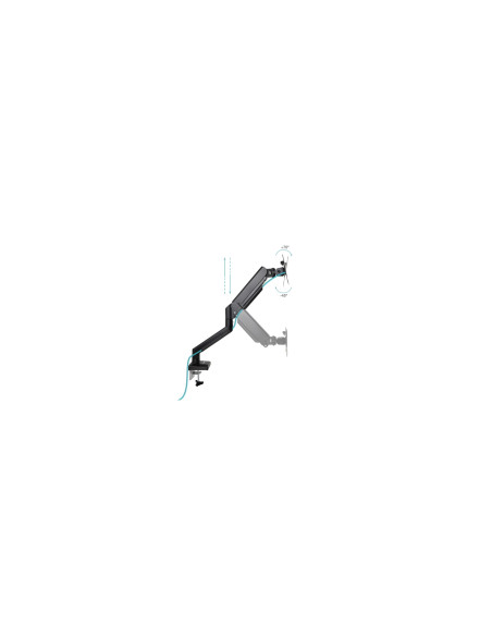 TooQ DB1334TNR-B soporte para monitor 86,4 cm (34") Escritorio Negro