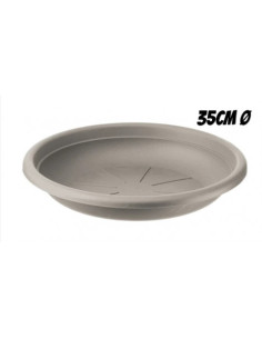 PLATO PARA MACETA 35CM TORTORA ARTPLAST