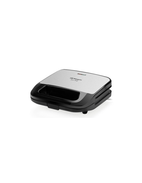 Orbegozo SW 7560 sandwichera 750 W Negro, Plata
