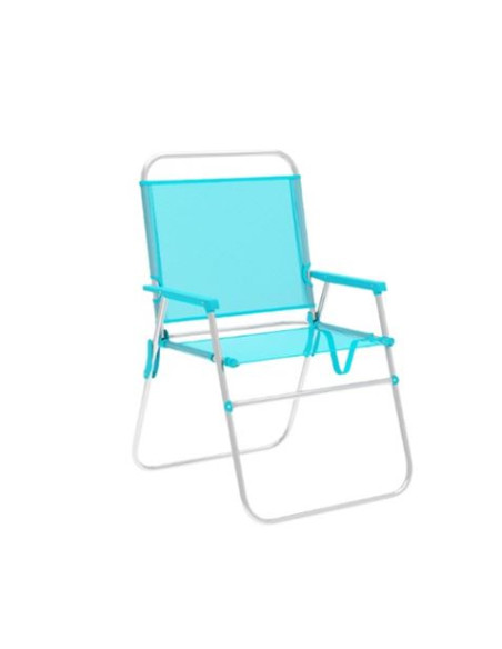 SILLA PLEGABLE ALUMINIO AGUAMARINA 52X56X80CM