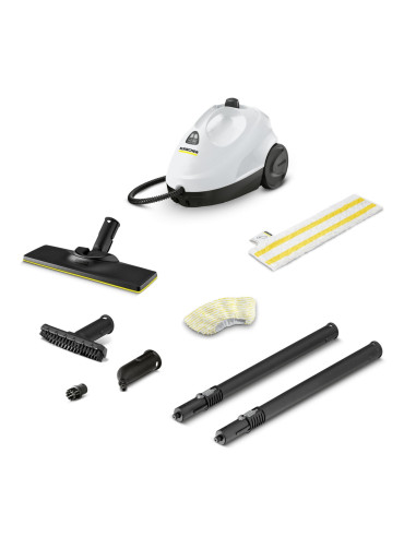Kärcher SC 2 EasyFix Limpiador a vapor de cilindro 1 L 1500 W Negro, Blanco