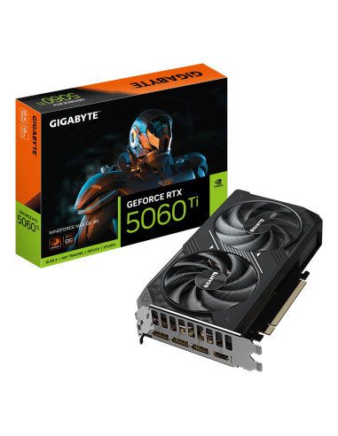 GIGABYTE GeForce RTX 5060 Ti WINDFORCE MAX OC 8G Tarjeta Gráfica – 8