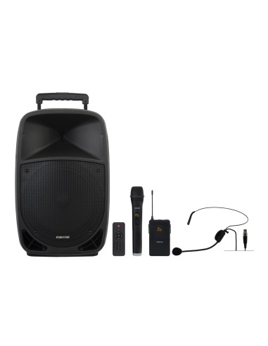 Fonestar MALIBU-312 altavoz Negro Inalámbrico y alámbrico 250 W