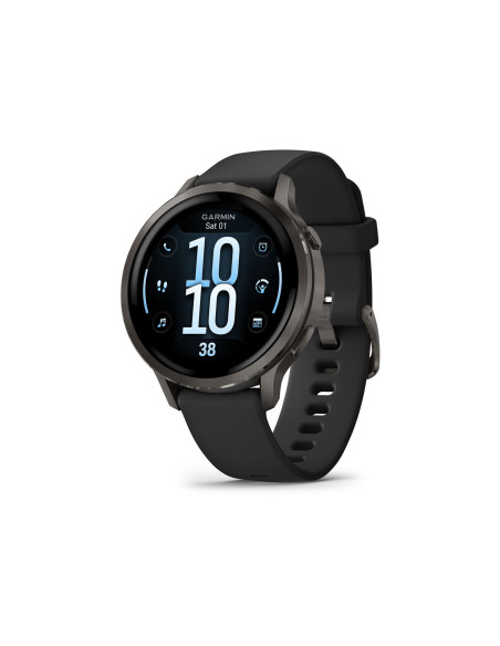 Garmin Venu 4 3,05 cm (1.2") AMOLED 41 mm Digital 390 x 390 Pixeles Pantalla táctil Negro Wifi GPS (satélite)