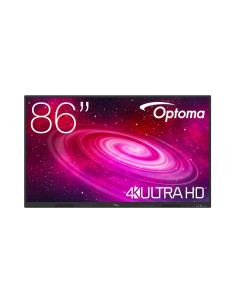 Optoma 1861RK pizarra blanca interactiva 2,18 m (86") 3840 x 2160 Pixeles Pantalla táctil Negro HDMI