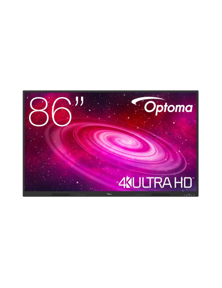 Optoma 1861RK pizarra blanca interactiva 2,18 m (86") 3840 x 2160 Pixeles Pantalla táctil Negro HDMI