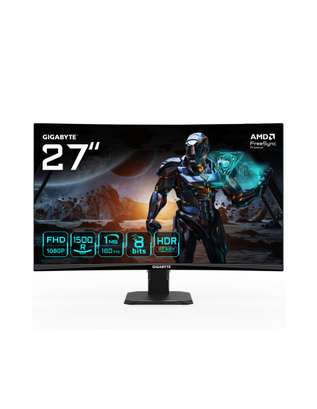 GIGABYTE GS27FC Monitor gaming curvo 27" FHD - 1920 x 1080, 180Hz,