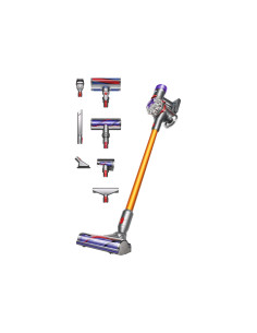 Dyson V8 Absolute Aspiradora escoba 2 en 1 Batería Secar Sin bolsa Plata, Amarillo