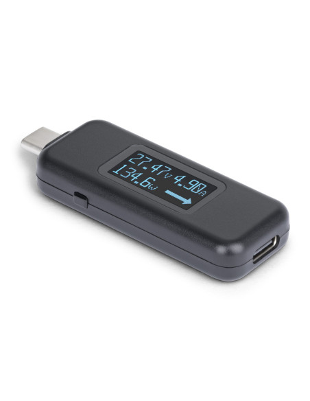 StarTech.com USBC-PWRTESTER comprobador de suministro de energía Negro
