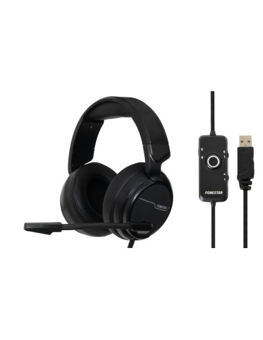 Fonestar WIN-U auricular y casco Auriculares Alámbrico Diadema Juego Negro