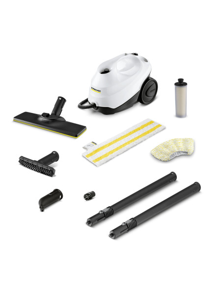 Kärcher SC 3 EasyFix Limpiador a vapor de cilindro 1 L 1900 W Negro, Blanco