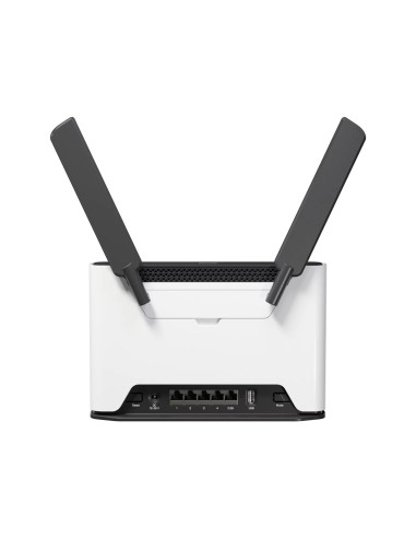 Mikrotik Chateau LTE7 ax router inalámbrico Gigabit Ethernet Doble banda (2,4 GHz / 5 GHz) 4G Negro, Blanco
