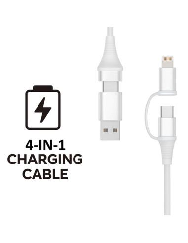 Ewent EC1076 cable USB USB 2.0 2 m USB A/USB C USB C/Lightning 0,48