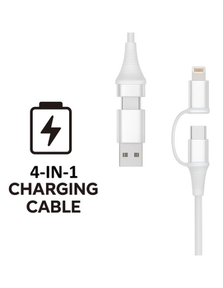Ewent EC1076 cable USB USB 2.0 2 m USB A/USB C USB C/Lightning 0,48