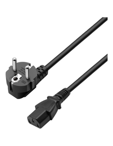 Ewent EC1920 cable de transmisión Negro 1,5 m Enchufe tipo F C13