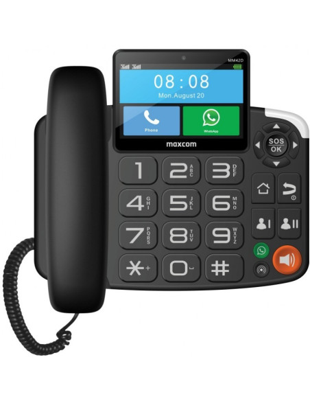 TELEFONO FIJO MAXCOM MM42D 4G BLACK