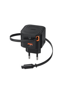 CARGADOR TIPO C CARGA RAPIDA 20W RETRACTIL L165 XO