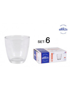 SET 6 VASOS CORTADO TRANSPARENTE 90CC DURALEX GIGOGNE