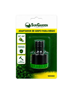 ADAPTADOR DE GRIFO 1/2\" - 3/4\" PARA RIEGO SUNGARDEN