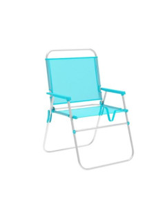 SILLA PLEGABLE ALUMINIO AGUAMARINA 52X56X80CM