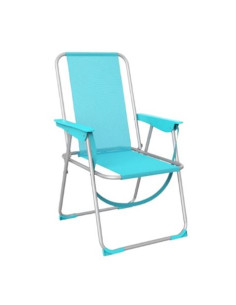 SILLA PLEGABLE ALUMINIO AGUAMARINA 53X56X78CM