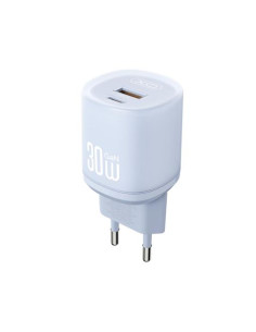 CARGADOR CARGA RAPIDA 30W USB-A Y USB-C L151 AZUL XO