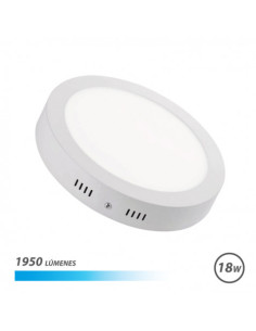 DOWNLIGHT CIRCULAR SOBRE PARED LED 18W 1950LM LUZ FRIA ELBAT