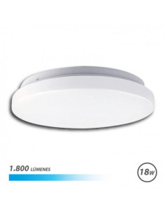 APLIQUE LED TECHO REDONDO 18W LUZ FRIA ELBAT