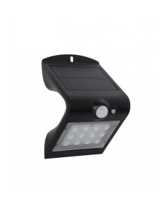 APLIQUE LED SOLAR 1.5W 220LM DOBLE ILUMINACIÓN NEGRO ELBAT