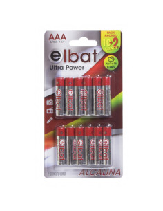 PACK 12 PCS PILAS ALCALINAS LR03/AAA ELBAT