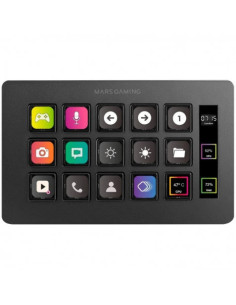 STREAM DECK SLIM MARS GAMING MSD-ONE | 15 TECLAS LCD | NEGRO 2