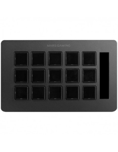STREAM DECK SLIM MARS GAMING MSD-ONE | 15 TECLAS LCD | NEGRO