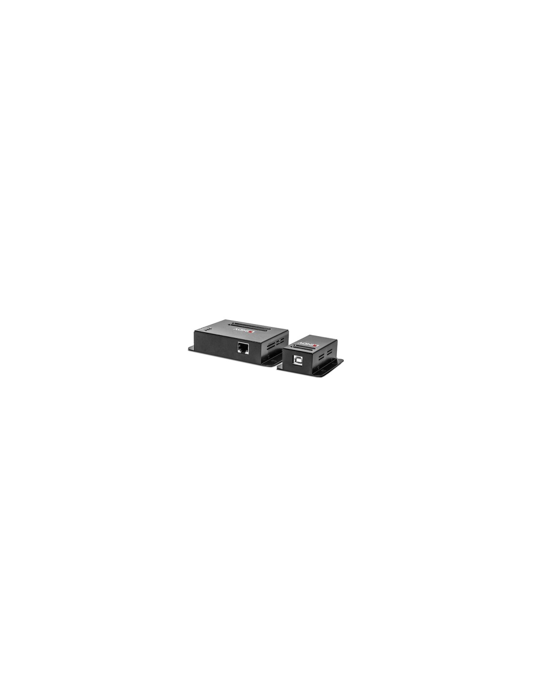 Lindy 42681 ampliador de red Transmisor y receptor de red Negro
