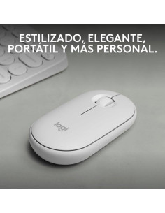 RATON LOGITECH PEBBLE 2 M350S WIRELESS WHITE 2