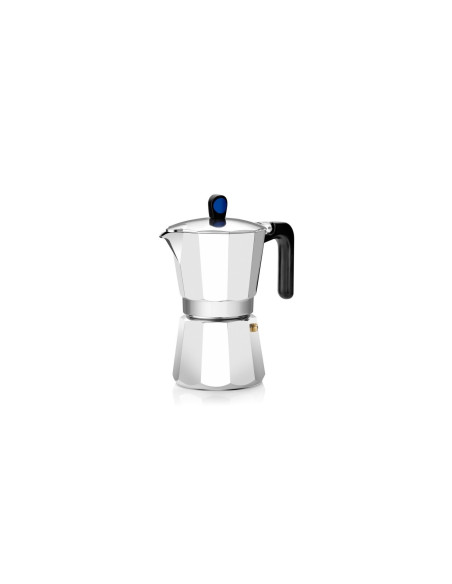 CAFETERA MONIX INDUCTION EXPRESS - 9 TAZAS - ALUMINIO CON RECUBRIMIENTO ANTIADHERENTE - MANGO ERGONÍ“MICO - EXTERIOR ALUMINIO - 