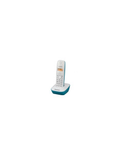 TELEFONO INALAMBRICO DECT PANASONIC IDENTIFICACION LLAMADAS AGENDA 50 ENTRADAS PANTALLA LCD BLANCO AZUL KX-TG1611GC
