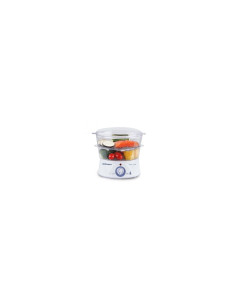 COCINA AL VAPOR ORBEGOZO CO 4000 CAPACIDAD 5L 2 RECIPIENTES + RECIPIENTE ESPECIAL ARROZ TEMPORIZADOR 60 MINUTOS 16049 O