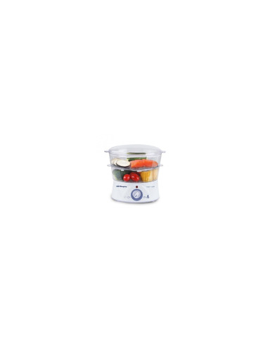 COCINA AL VAPOR ORBEGOZO CO 4000 CAPACIDAD 5L 2 RECIPIENTES + RECIPIENTE ESPECIAL ARROZ TEMPORIZADOR 60 MINUTOS 16049 O