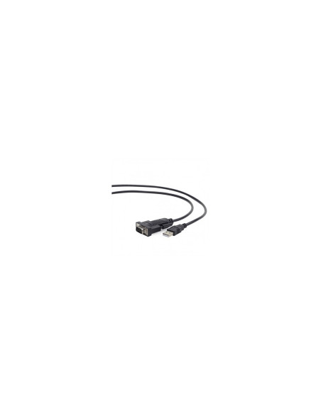 Cable convertidor Gembird usb 2.0 macho a puerto serie db9 macho 1.5m negro UAS-DB9M-02