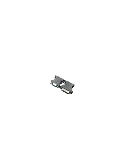 Gembird A-DVI-VGA-BK cable gender changer DVI-A VGA 15-pin Negro, Metálico