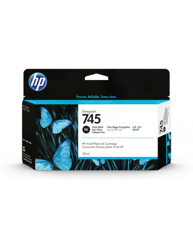 HP 745 cartucho Original Rendimiento estándar Foto negro