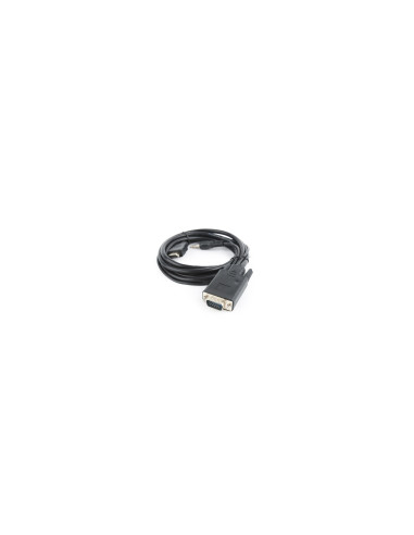 Gembird A-HDMI-VGA-03-6 adaptador de cable de vÍ­deo 1,8 m HDMI tipo A (Estándar) VGA (D-Sub) + 3,5mm Negro