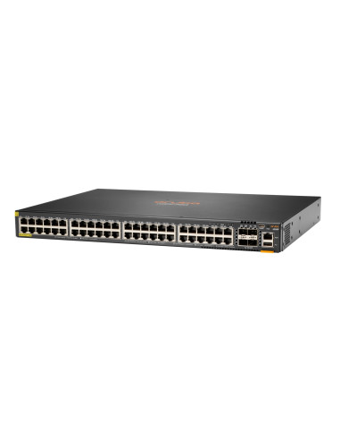 Aruba 6200F 48G Class4 PoE 4SFP+ 370W Gestionado L3 Gigabit Ethernet (10/100/1000) EnergÍ­a sobre Ethernet (PoE) 1U