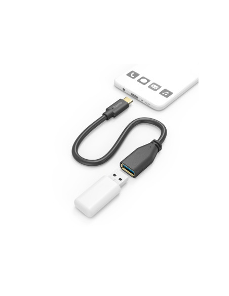 Hama 00201605 cable USB USB 3.2 Gen 1 (3.1 Gen 1) 0,15 m USB C USB A